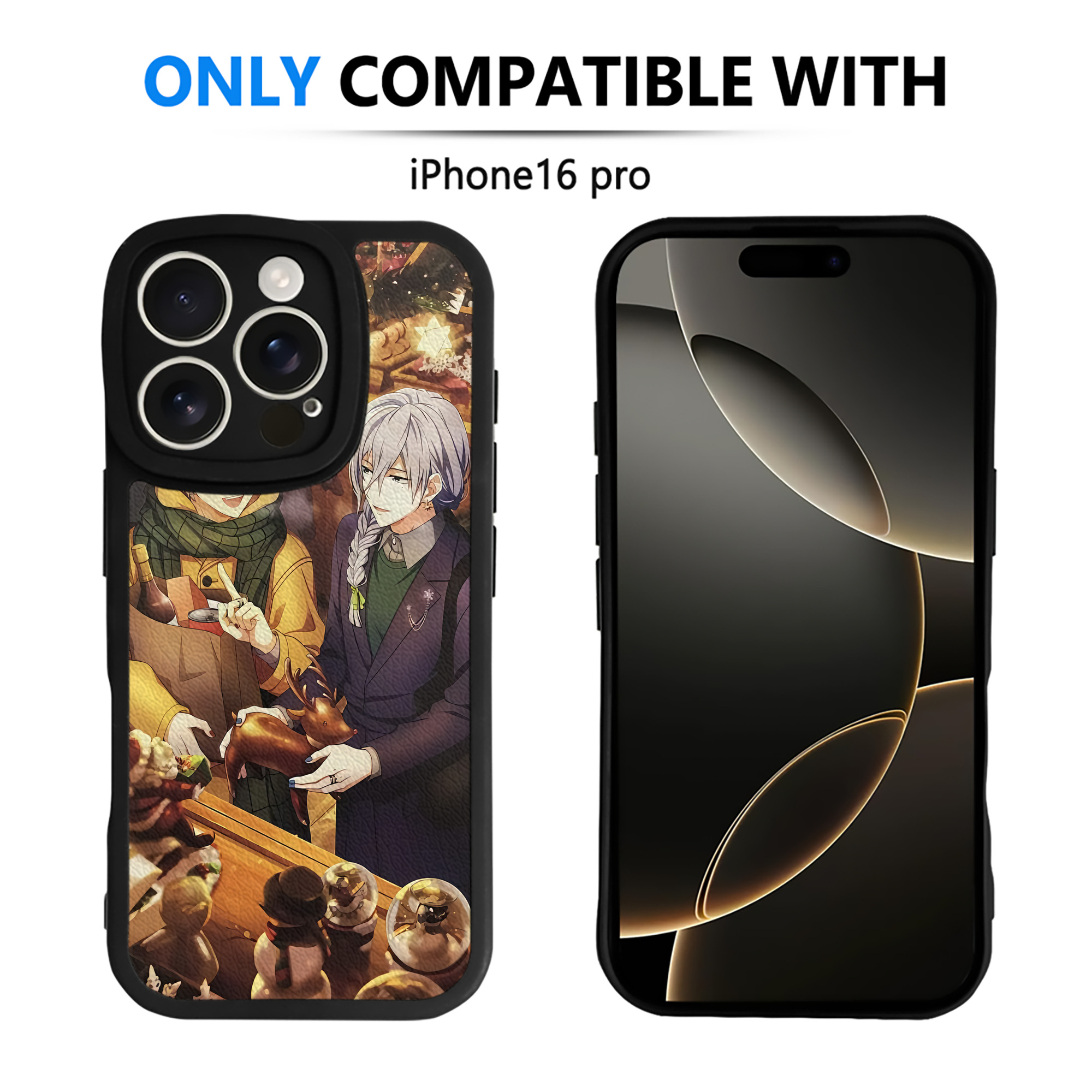 （画像用） 刀剣乱舞 Touken Ranbu 【iPhone 16シリーズ対応】シリコンスマホケース（レザー調） 材質：シリコン